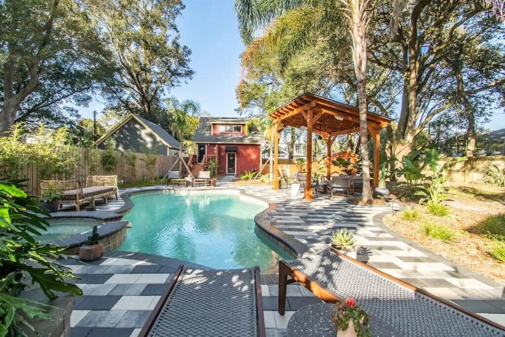 ג'קסונוויל Unique Studio W Pool Spa & Gardens Near Downtown מראה חיצוני תמונה