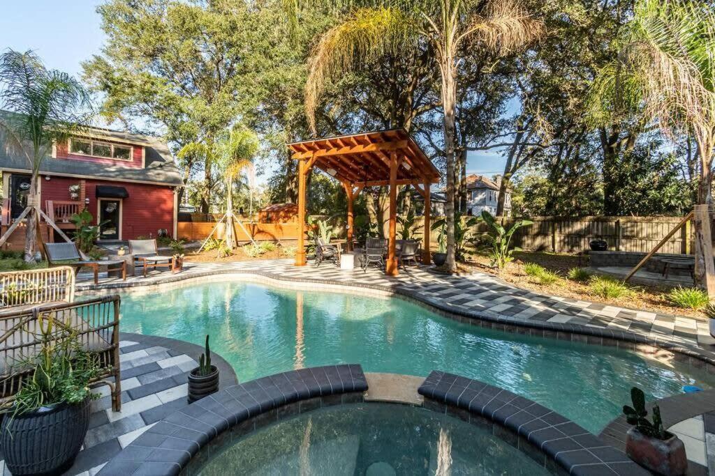 ג'קסונוויל Unique Studio W Pool Spa & Gardens Near Downtown מראה חיצוני תמונה
