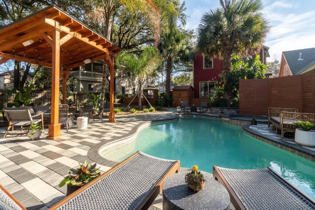 ג'קסונוויל Unique Studio W Pool Spa & Gardens Near Downtown מראה חיצוני תמונה